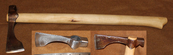 Axes, a saw and a clamp